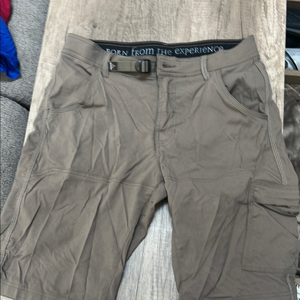 Prana Brown Cargo Shorts for Outdoor Adventures